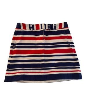 Vineyard Vines red white & blue striped mini skirt
